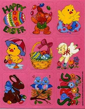 STICKERS EASTER 36/PKG