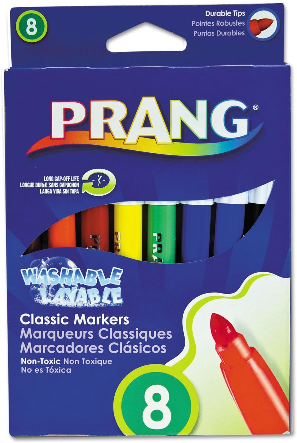 PRANG BROAD WASHABLE MARKERS - 8 COUNT
